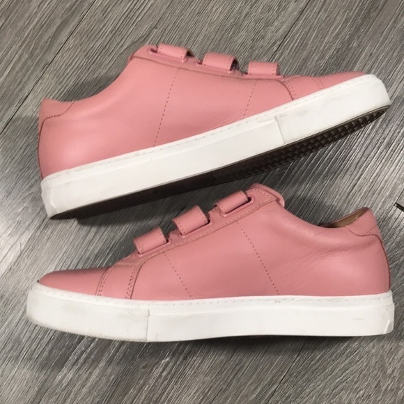 GREATS Mauve Pink Leather Adjustable Strap Slip-On Sneakers size 9 - Picture 8 of 11
